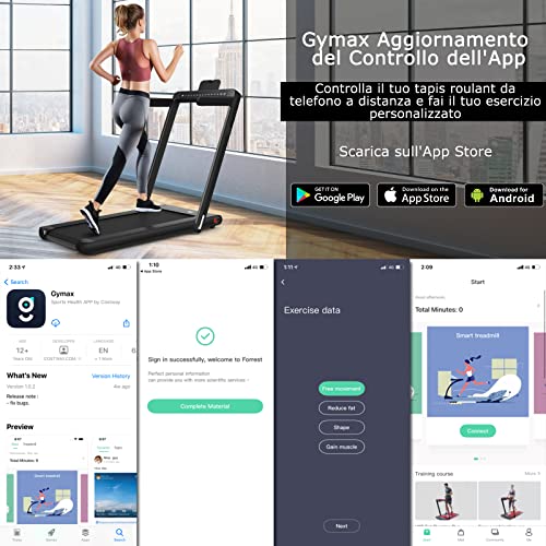 COSTWAY Tapis Roulant Elettrico Pieghevole