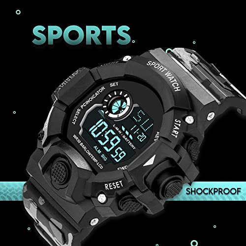 Image of ASGARD Multi Functional Sports Digital Multicolor Dial Men's Watch