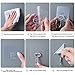 Chie no fukuro Selbstklebend Haken Transparent,8 Stk 44 lb/ 20 kg(Max) Selbstklebend Handtuchhaken, Transparente Klebehaken Wasserdicht,Abnehmbar,Küchenhaken für Küche Bad Wand & Decke Aufhänger.