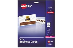 Avery White 5871 Business Cards