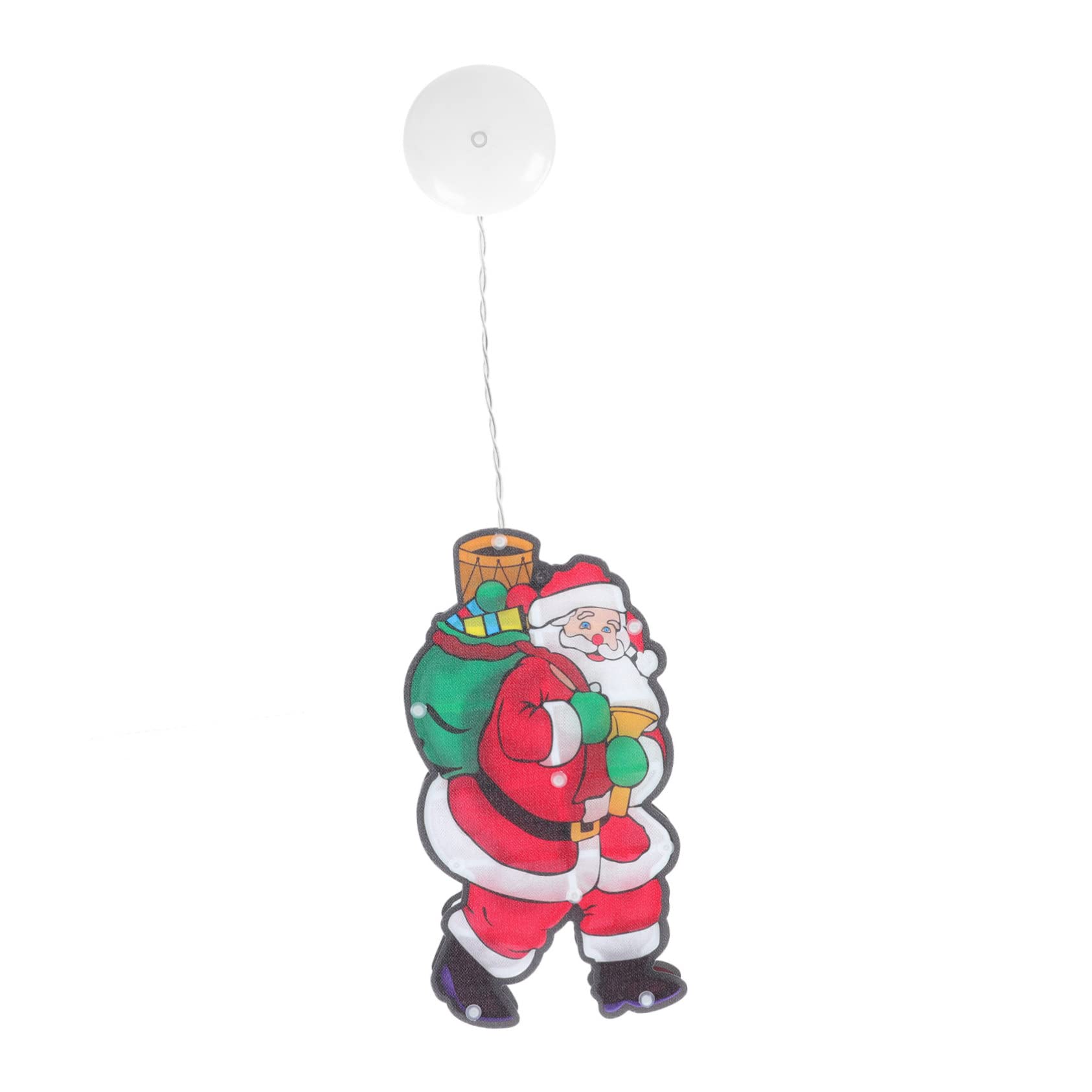 SEWOART 1Pc Christmas Hanging LED Light with Sucker for Festive Decoration for Malls Offices and Homes Creates Warm Atmosphere with Unique Xmas Design