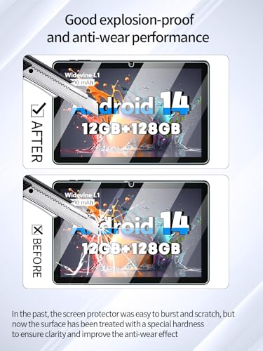 Protector de Pantalla para Tablet Hasskya K50 10 Pulgadas 2 Pack miniatura 3