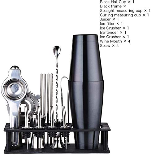 Kit bartender 17 piezas acero inoxidable con soporte miniatura 2