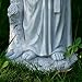 Keslecy St Francis Garden Statues, Saint Francis of Assisi Catholic Christian Yard Decor Lawn Garden Patio, Outdoor Sculptures Art Decorations, Grey