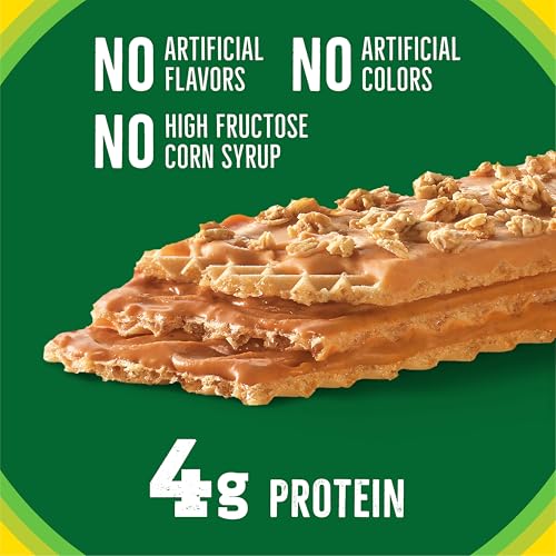 Image of Nature Valley Crispy Creamy Wafer Bars, Peanut Butter, 4g Protein, 5 Bars, 6.5 oz (Pack of 6)