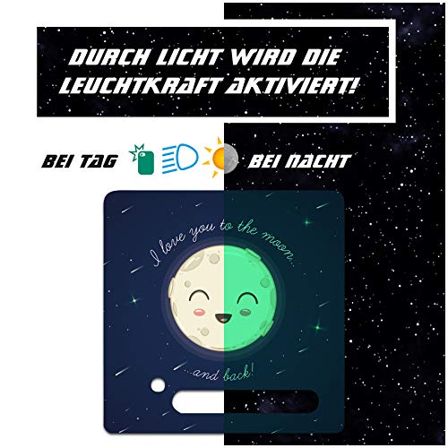 yabaduu Y031 Protective Film Luminous Sticker for Toniebox Perfect Fit Self-Adhesive Child-Friendly Film for Children Toys (No. 8 to The Moon, Glow-in-the-Dark)