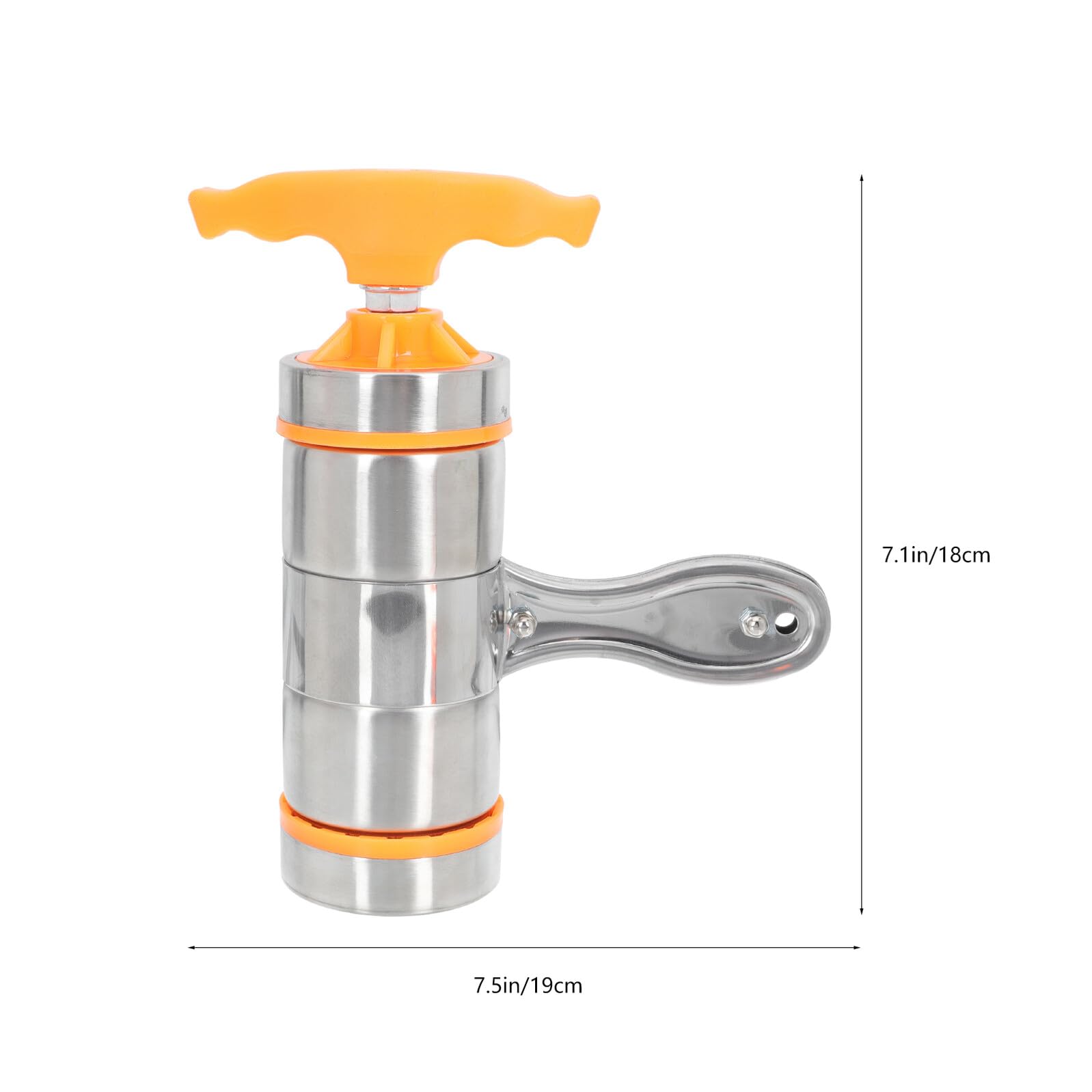 Presse à Pâtes Manuelle Multifonction 7 Moules, Acier Inoxydable, Poignée Ergonomique, Fabricant De Nouilles Pour Usage Domestique, La Cuisine Maison, Set Complet