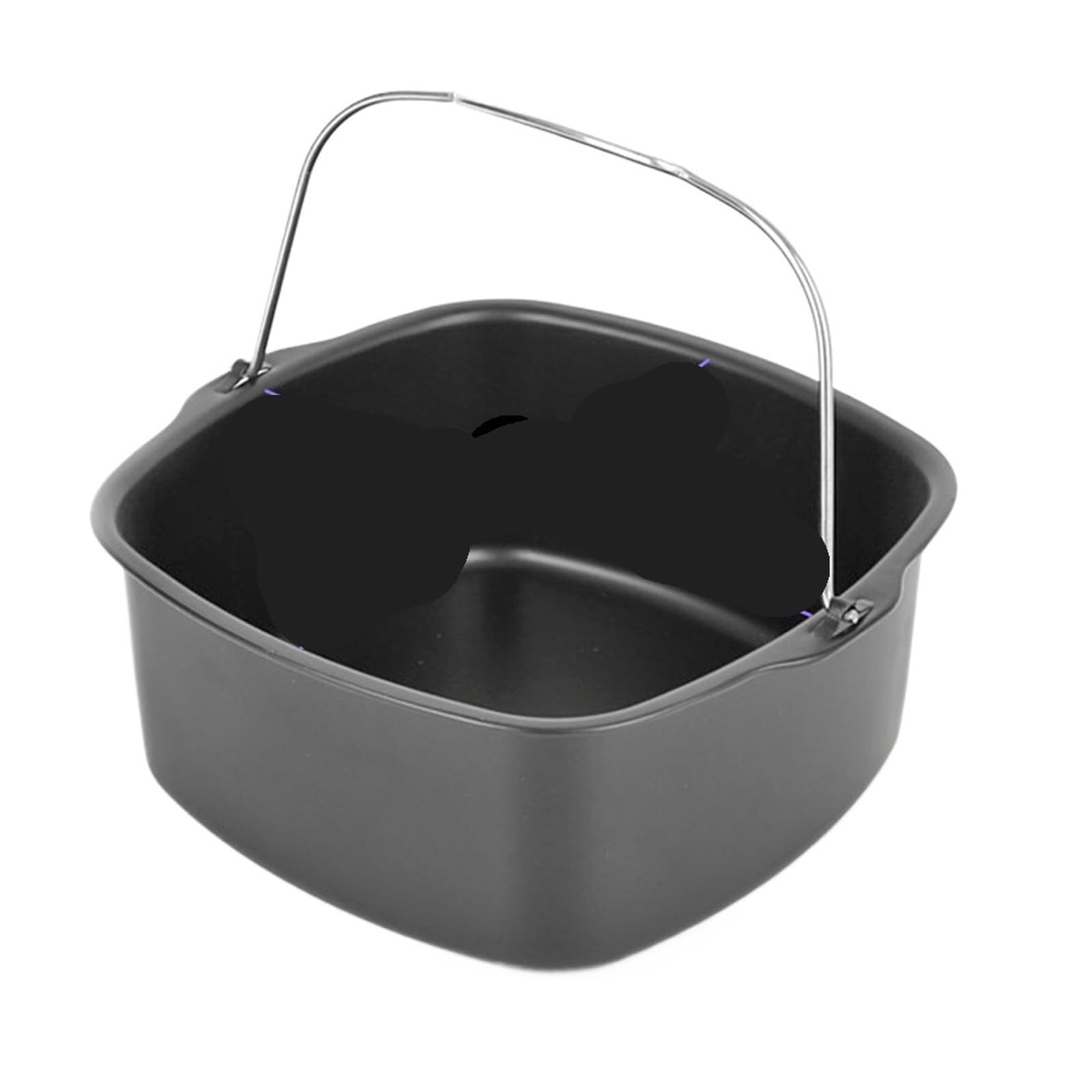 Backblech Nicht-Stick Kuchen Backblech Korb Airfryer for Backen Schüssel Pfanne Air Friteuse Zubehör Backen Korb Pizza Platte Gericht Topf Backformen(7 inch 16.5cm Tray)