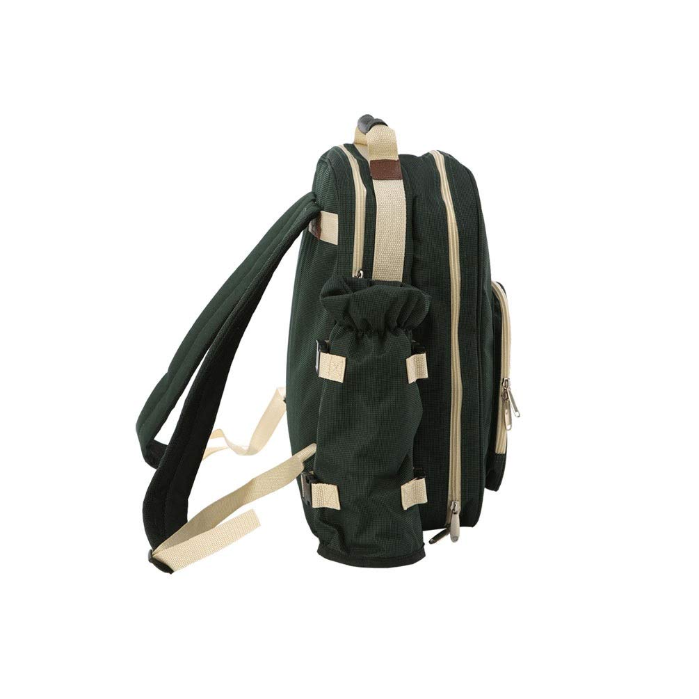 Borsa da Picnic per Quattro Persone, Campeggio Portatile e Zaino da Campeggio, utilizzato per Il Cibo da Mantenere Caldo o Freddo, utilizzato per Picnic/all'aperto/Barbecue/Campeggio /