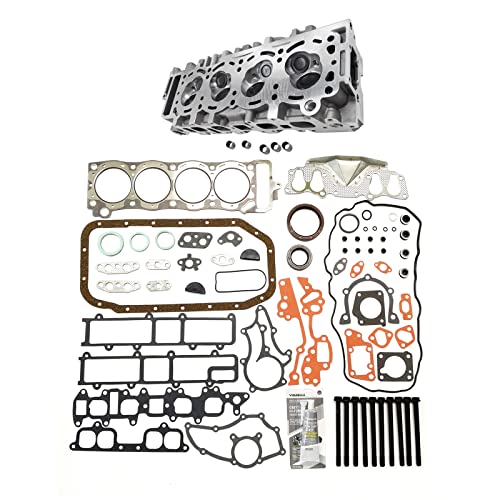 Image of Partsflow Cylinder Head & Head Gasket Set w /Bolts for 1985-1995 Toyota 4Runner for 1985 Toyota Celica for 1985-1995 Toyota Pickup OE#11101-35080 2.4L 2366CC L4 SOHC 8V ENG. Code inch22R, 22RE, 22REC inch