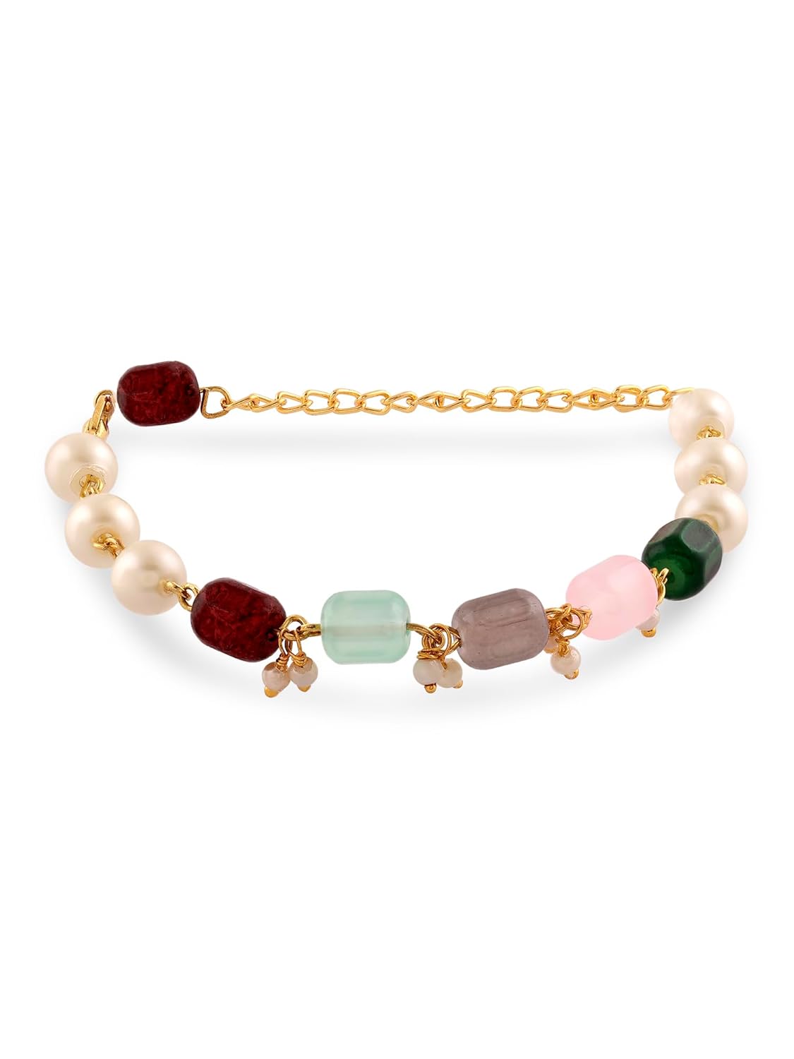 ZAVERI PEARLS Multicolor Artificial Beads & Pearls Ethnic Bracelet For Women-ZPFK16598