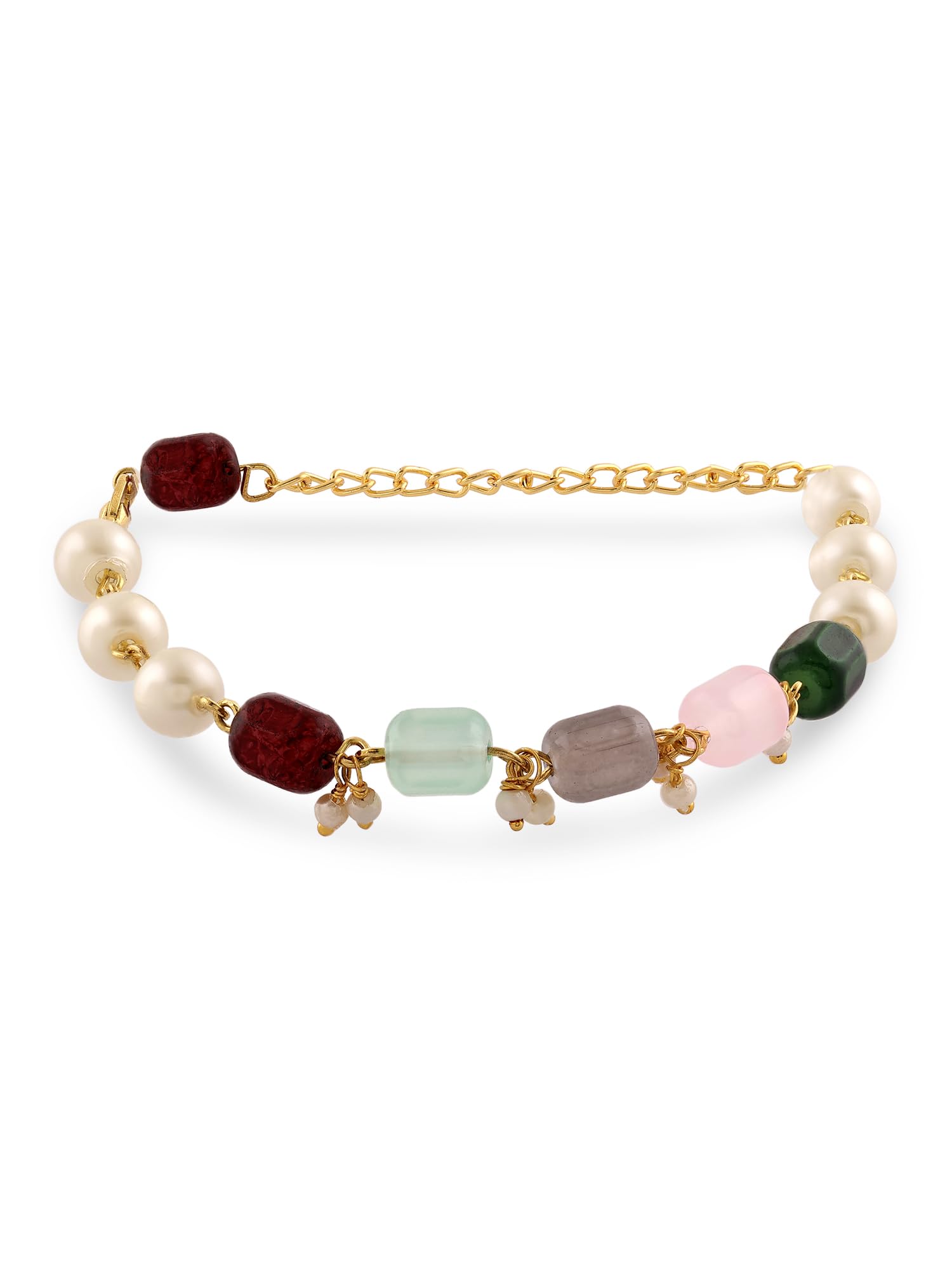 ZAVERI PEARLS Multicolor Artificial Beads & Pearls Ethnic Bracelet For Women-ZPFK16598 (B0CKTLVYR8) Amazon Price History, Amazon Price Tracker