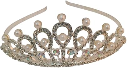 KRySt Queen Tiara Crown - Rhinestone Tiara for Birthday, Pageant, Bridal, Costume, and Halloween - Elegant Sparkling Crown for Women and Girls - Perfect for Special Occasions