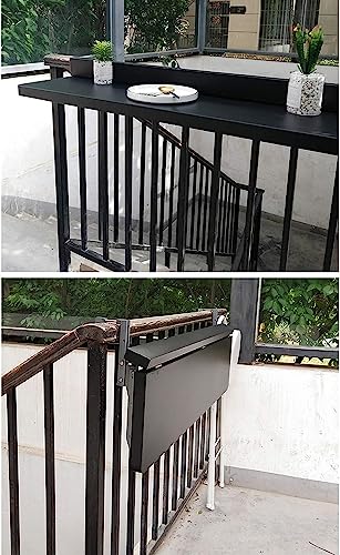 Table de bar pliable pour balcon table suspendue extérieure et portable