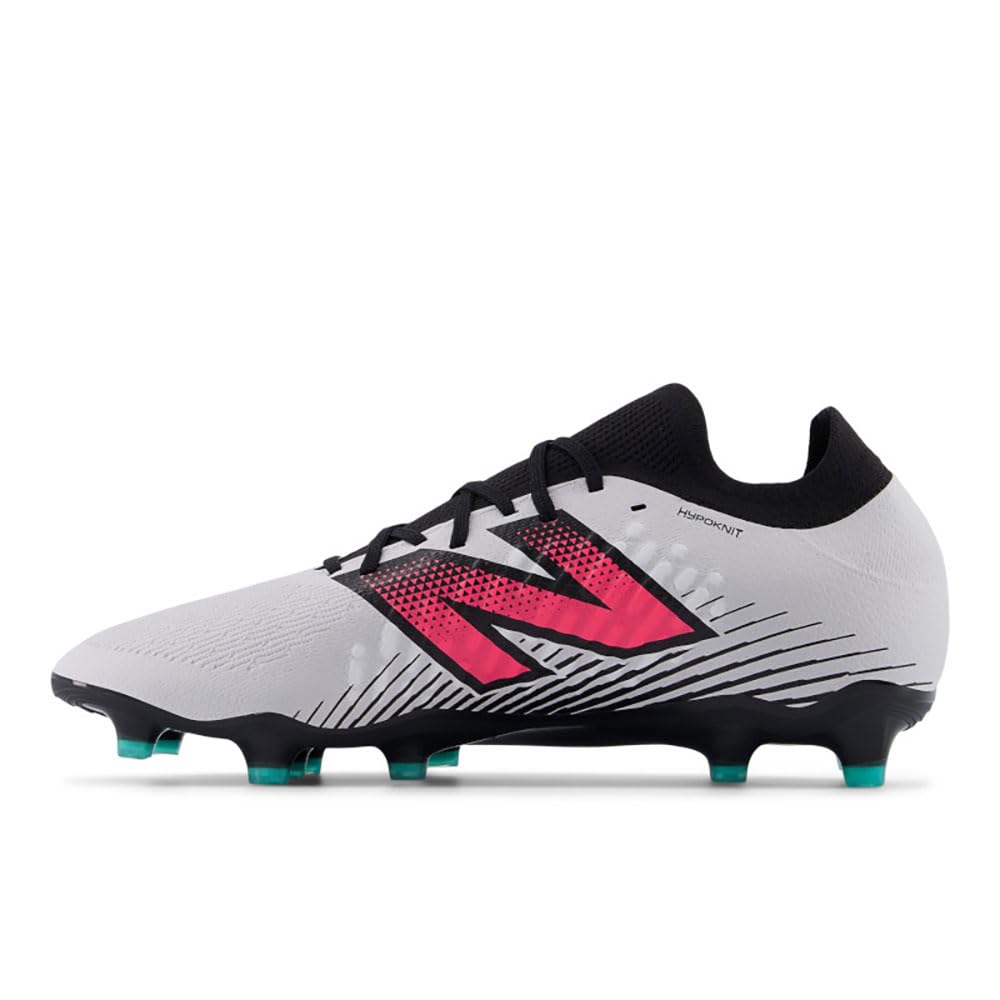 New Balance Unisex Furon Dispatch FG V7+ Soccer Shoe, Black/White/True Red, 11 US Men