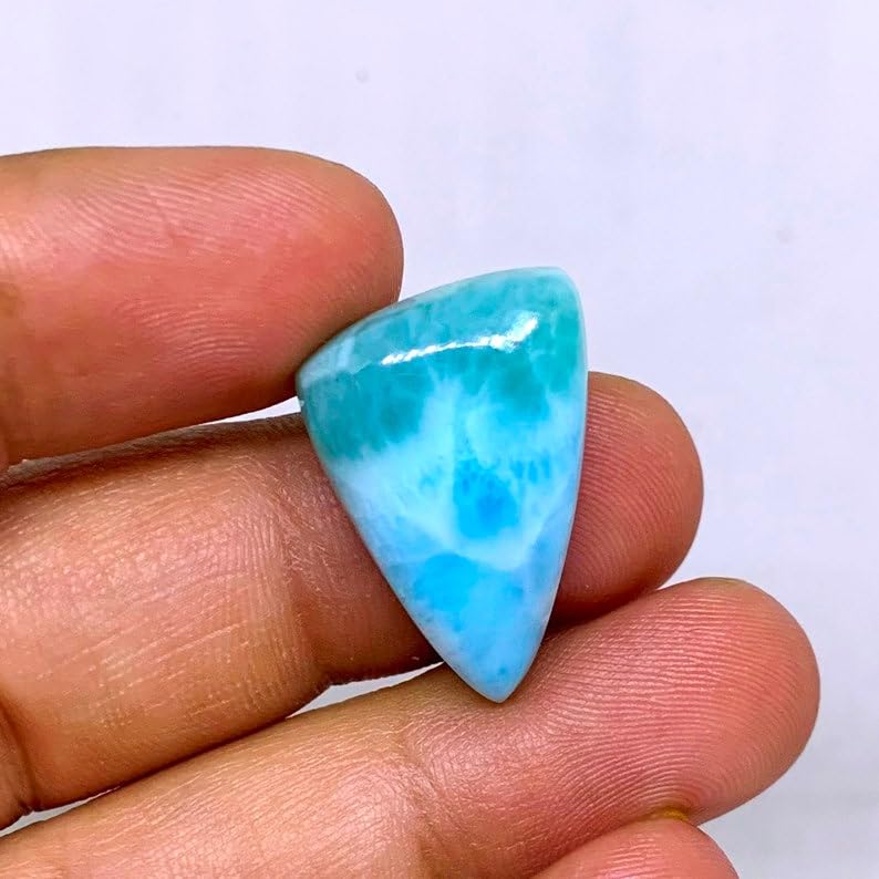 Larimar de forme triangle pour créer vos bijoux de vacances d'été - 3