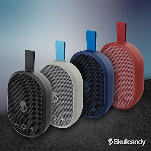 Image of Skullcandy Ounce Wireless Bluetooth Speaker - IPX7 Waterproof Mini Portable Speaker with 16 Hour Battery, Downward Firing Passive Radiator, and Ballistic Nylon Carry Strap (Black)