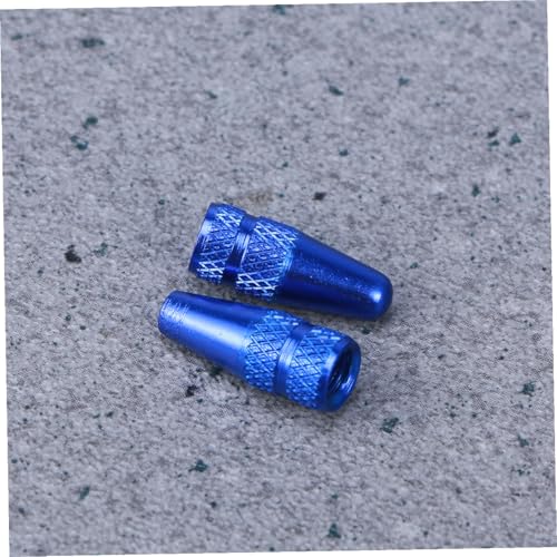 6 Und. Tapones de válvula azules para bicicleta miniatura 5