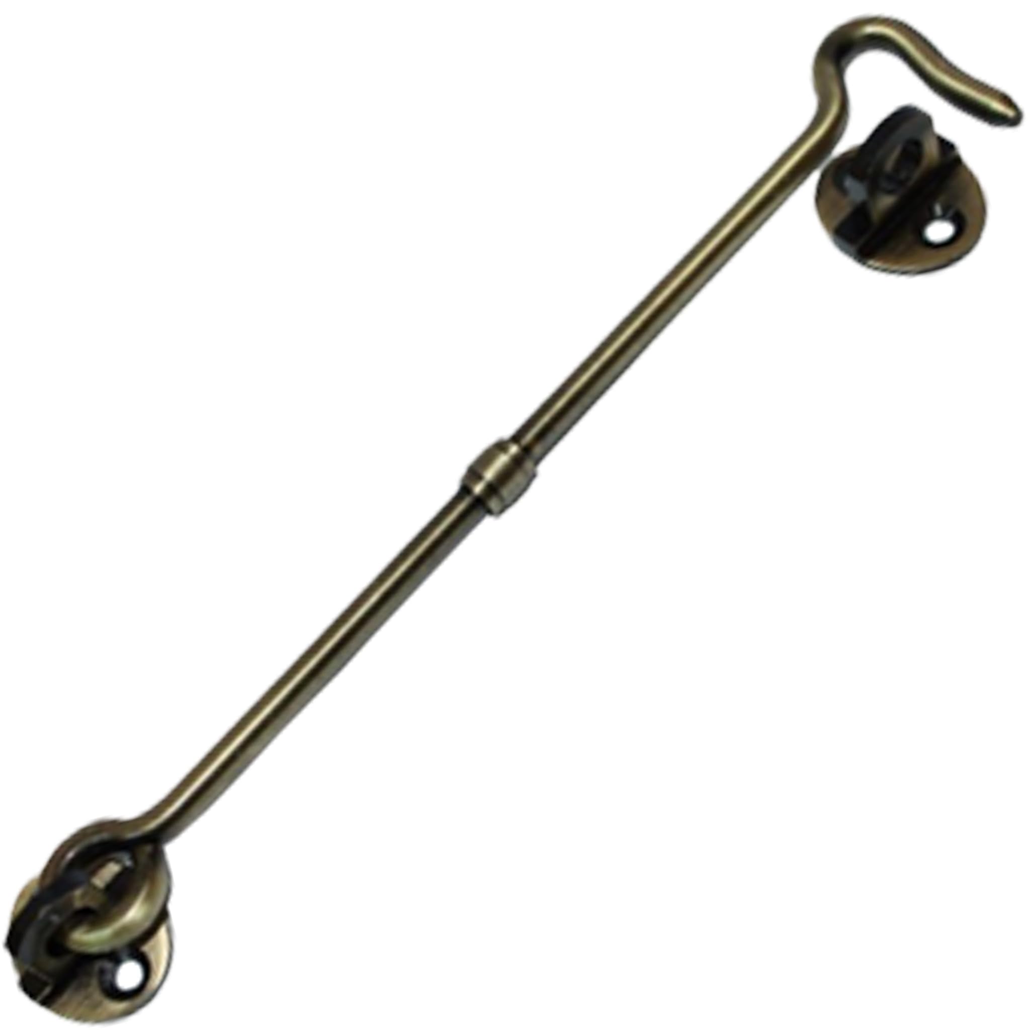 RISEOM Brass Gate Hook/Window Hook (Oval Eye) Pack of 2 (6 inch, Antique Brass)-picture-15