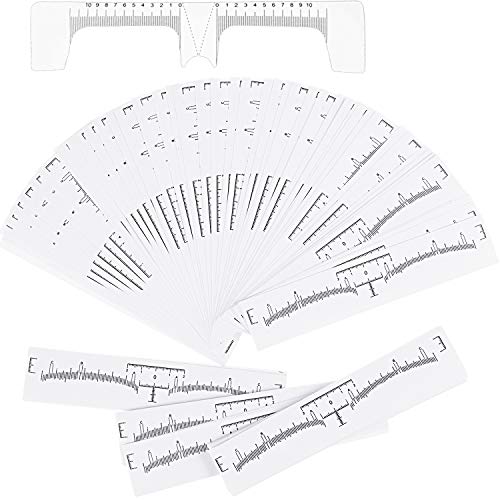 100 Pezzi Monouso Sopracciglio Righello Adesivo