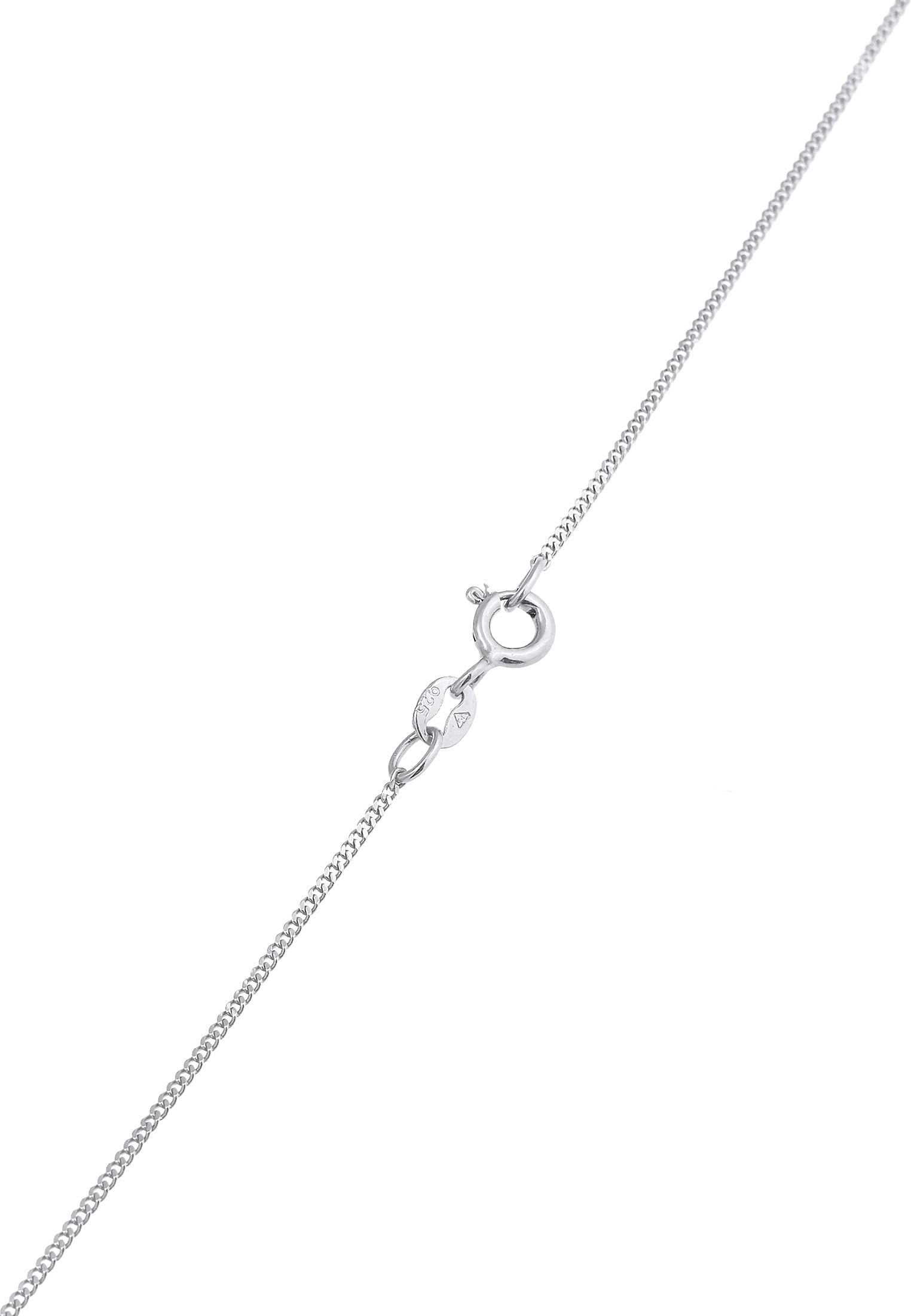 Elli Halskette Damen Plättchen Anhänger Coin Organic mit Mondstein