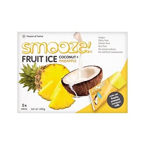 Smooze Pineapple Fruit Ice Lollies 5 x 65ml - Pack of 2