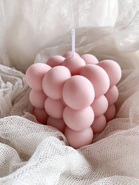 GenericLovya Creations - Bubble Cube Soy Wax Scented Candle for Gifting and Home Decor (Exotic Tuberose)