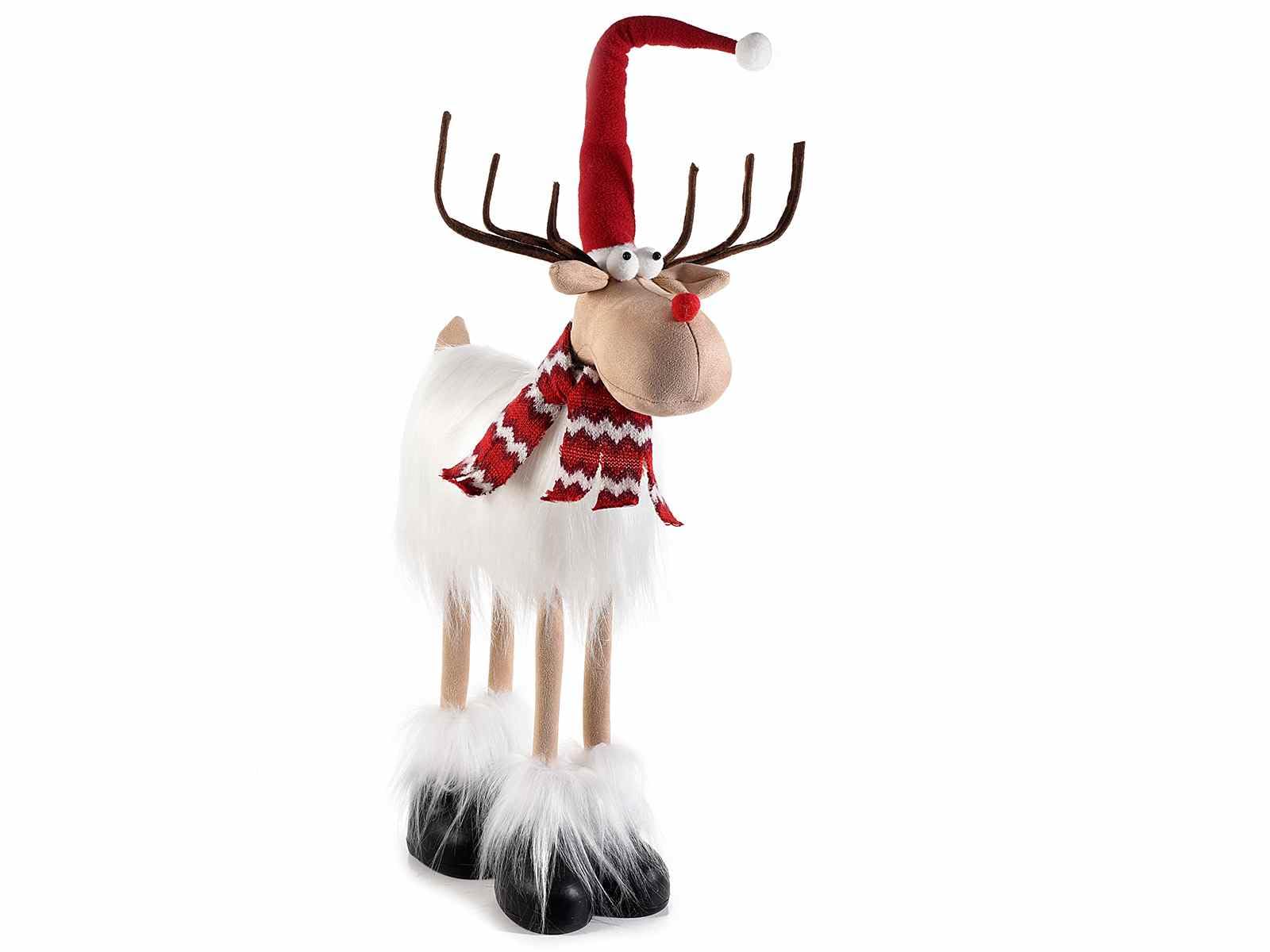 Gruppo Maruccia - Renna Natalizia Gigante per Addobbare Casa, Vetrine, Negozi - Renna Luminosa - Decorazione di Natale - Altezza 78 Cm