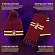Harry Potter Winter-Set: Mütze und Schal für Kinder und Jugendliche - Hogwarts Gryffindor Winter-Accessoires in Rot