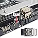 xiwai 2pcs/lot 9Pin 10Pin Header Motherboard Internal to Dual USB 2.0 Female Adapter Converter Horizontal Type High Speed 480 Mbps for Laptops, Tablets