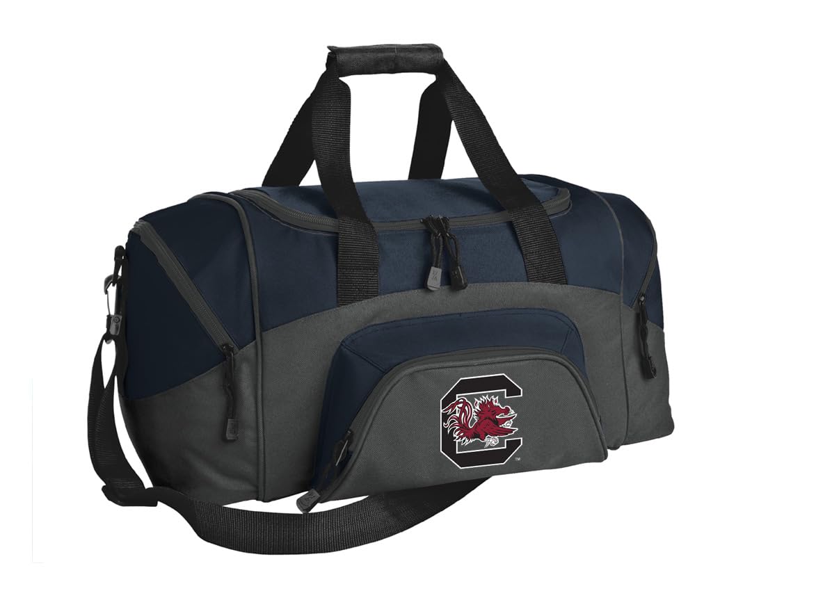 SMALL University of South Carolina Gym Bag Deluxe South Carolina Gamecocks Travel Duffel Bag or Carryon