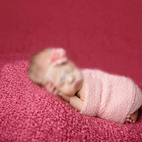 De baby Fotografie Props Deken foto Wraps Stretch Knit Wrap baby inbakeren Pasgeboren Photo Wraps Hangmat Swaddling… - Afbeelding 4