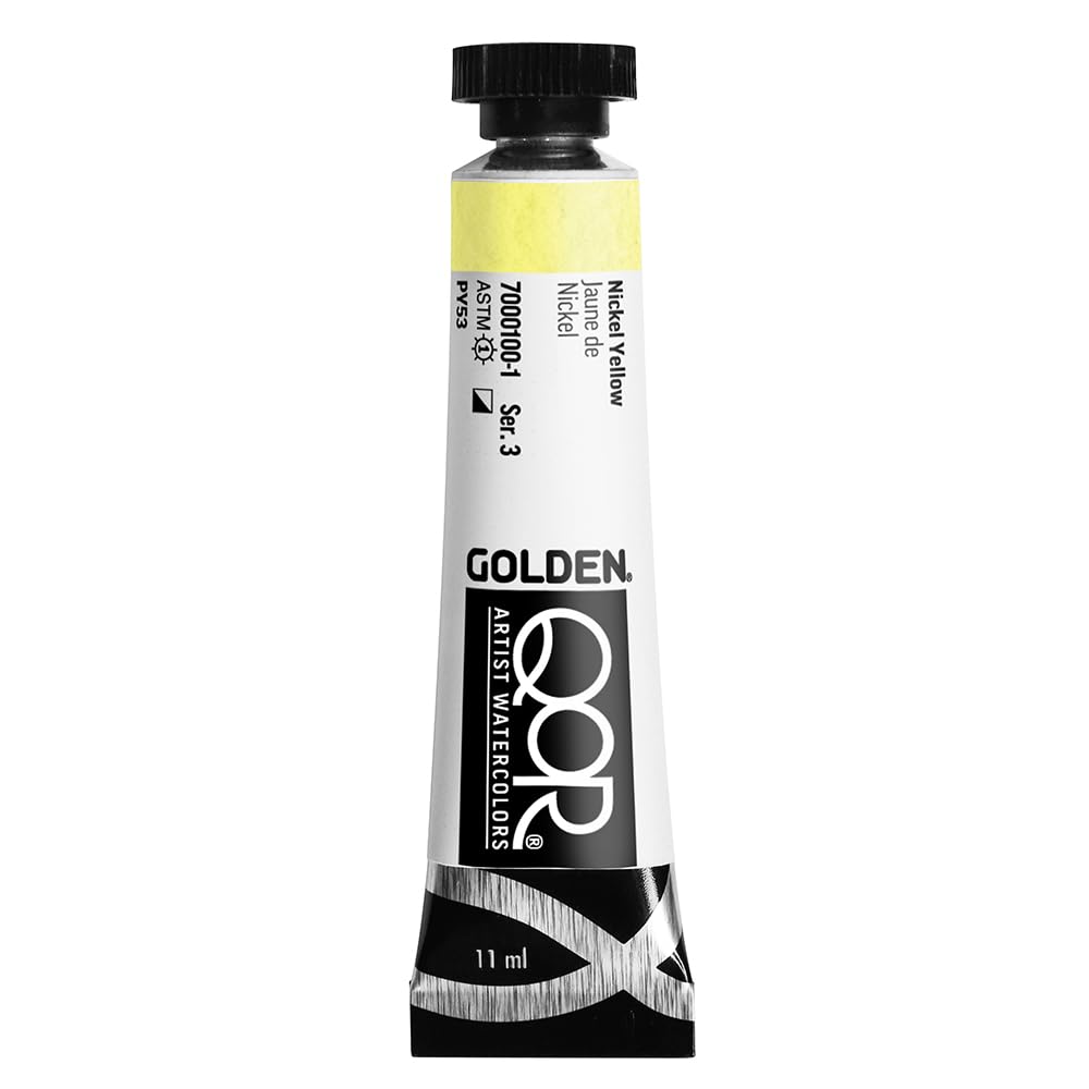 QoR Watercolor, 11ml Tube, Nickel Yellow