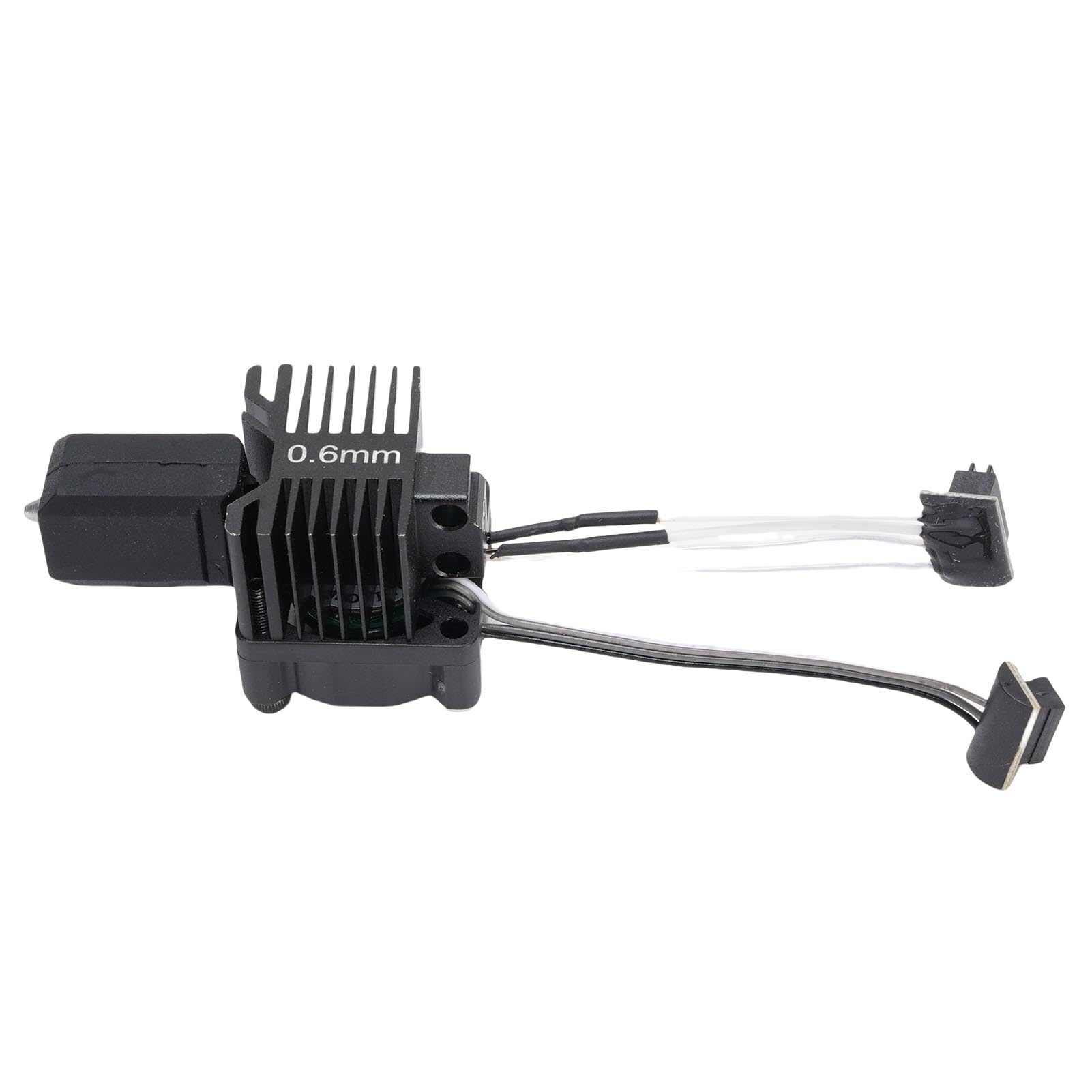 Marhynchus Hardened Steel Nozzle Hotend for 3D Printer, 0.6mm, Integrated Ti Alloy Heat Break Nozzle Hotend, Ceramic Heater, Automatic Fan