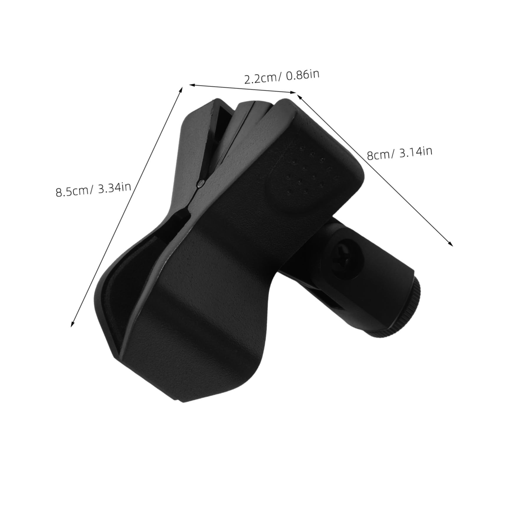 Cabilock 3pcs Microphone Clip Holder Mic Stand Adapter with Spring Clip for Optimal Sound Capture Compatible with Multiple Microphone Models for Musicians and Podcasters