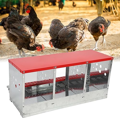 Boîte de nidification poule robuste et ventilée à triple compartiment - 5