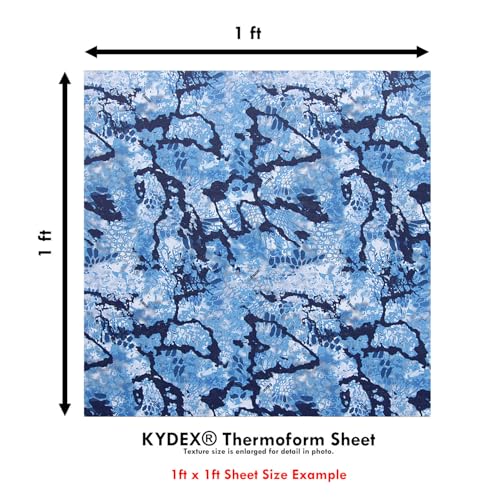 Image of KYDEX Thermoform Sheet - (P1 Texture) - (Infused Print) - (12in x 12in) - (Kryptek Obskura - Litus - Micro) - (1 Sheet) - (for Holster Making & Hobby) - (USA Made)