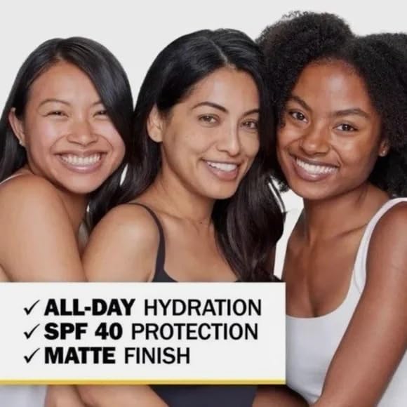 Daily Facial Moisturizer with SPF 40 Sunscreen, 2 Pack, 177 mL (6.0 FL OZ) each, 354 mL (12.0 FL OZ) Total - Image 7