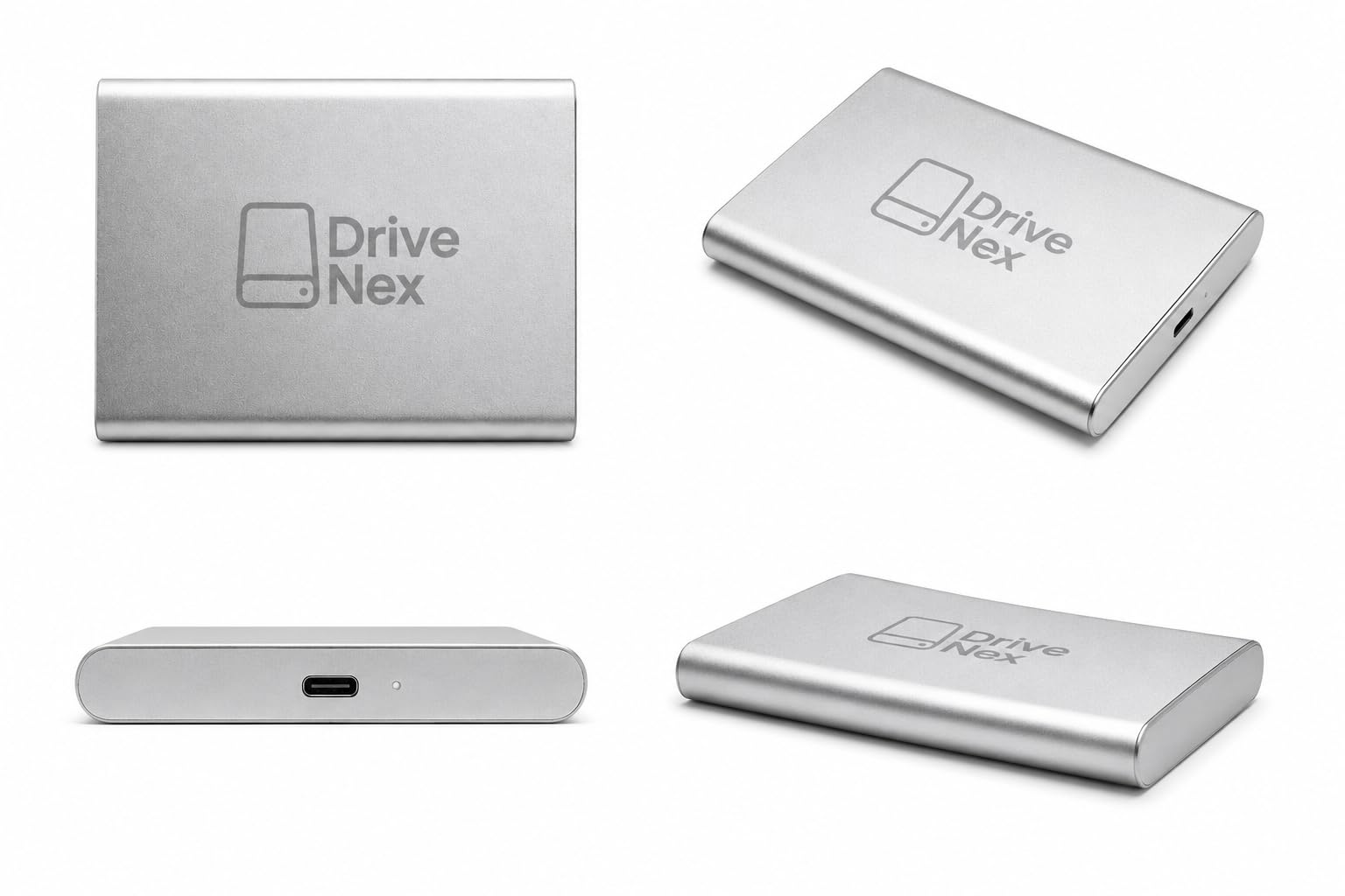 DriveNex SSD 2TB | Disco rigido esterno | 2 Terabyte | Adatto a tutti i sistemi operativi | Archiviazione dati | Disco rigido esterno portatile | Hard Drive esterno