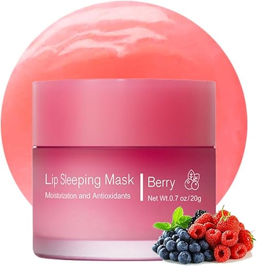 Hydrating Sleeping Lip Mask for Intense Overnight Moisture. (1, Berry)
