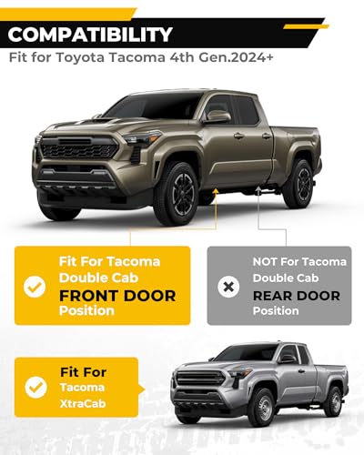 2PCS 6.7" Wide EZ Side Steps Fit for 2024-2026 Toyota Tacoma miniatura 2