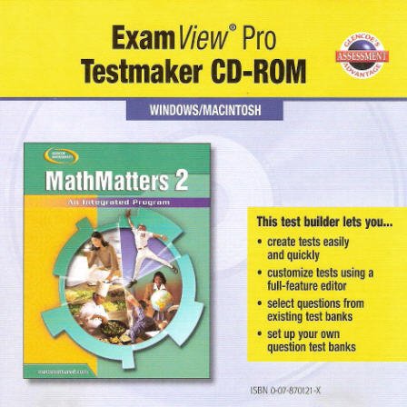 Amazon.com: Glencoe Mathematics - MathMatters 2: An Integrated Program ...