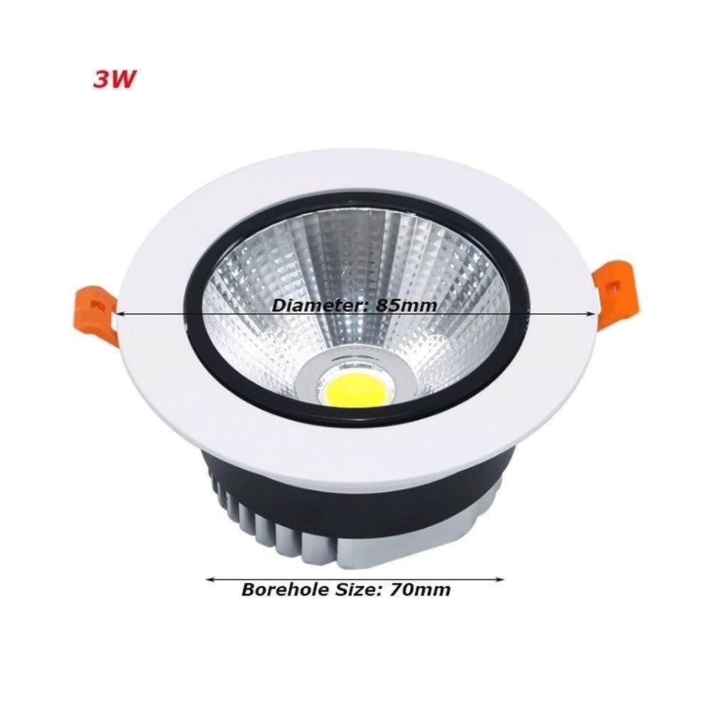 Faretti da Incasso a LED in Alluminio da Incasso a soffitto Faretti Rotondi Faretti da soffitto Lampade a Risparmio energetico orientabili per Cucina Bagno Camera da Letto Soggiorno Ted