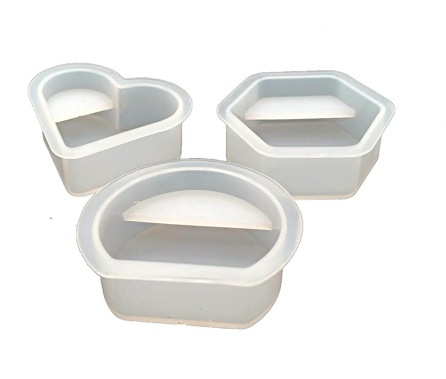 Eoast� Pack of 3 Multi Shape Name Card Display Holder Stand Organizer Silicone Mold for epoxy Resin Casting.[3SHAPECARDHOLDER]