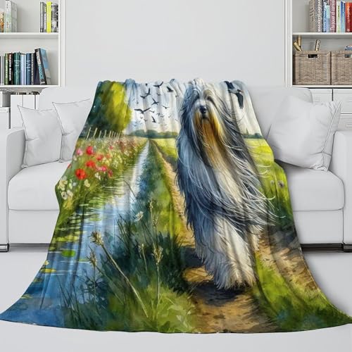 Couverture chaude microfibre moelleuse et douce imprimée 3D
