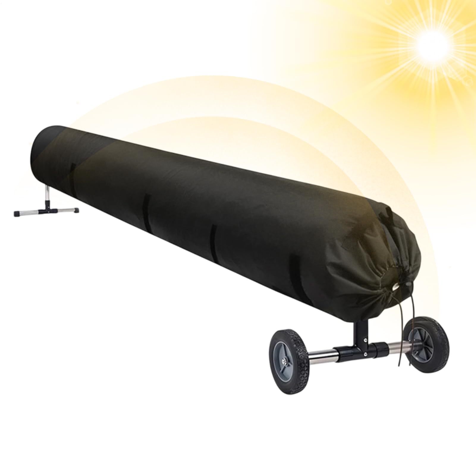 Housse De Protection pour Enrouleur Solaire De Piscine, 16FT/18FT Bâche De Protection en Tissu Oxford pour Enrouleur, Couvertures Étanche, Anti-Vent/Pluie/Poussière/UV pour Jardin, Piscine