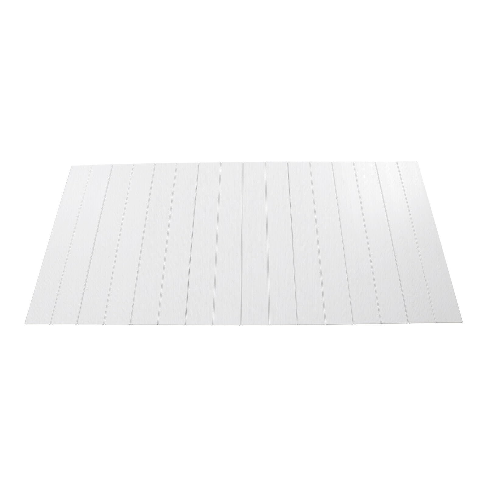 Wodoodporna składana osłona wanny i deska łazienkowa z PCW 75 x 170 cm, izolowana mata łazienkowa do domu, hotelu i spa - idealna do relaksującej kąpieli w kolorze białym