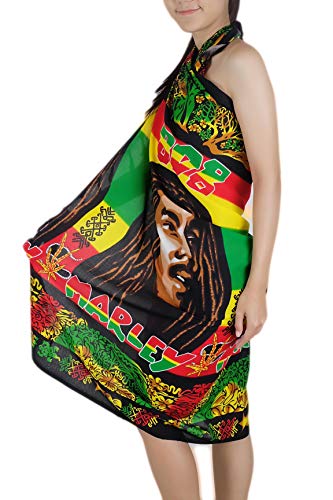 Iyara Rhythm of is This Love Beachwear Cover up Swimsuit Women Pareo Sarong (Colorful)