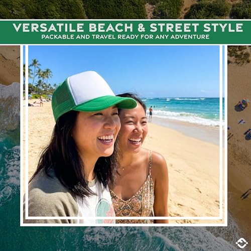 Image of Funky Junque Blank Mesh Foam Lightweight Snapback Trucker Hat | Lightweight Foam Trucker Hat with Breathable Mesh Back, Golf Beach and Street Style, Trendy Trucker Hats for Men