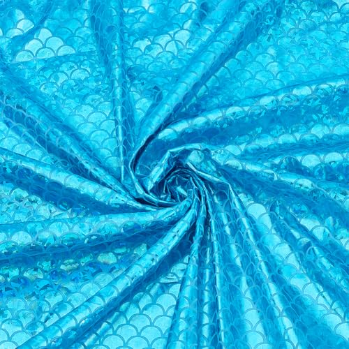 PH PandaHall 1.7 Yards Wide Mermaid Iridescence...